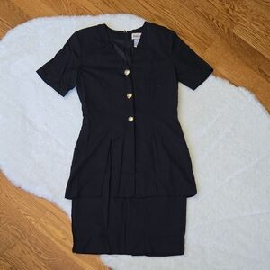 Jennifer James Black Vintage Dress, Womens Size 6